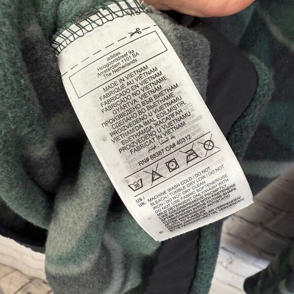 Adidas Mens Texture Printed Camo Golf Crewneck Sweatshirt Size Small - Picture 9 of 10